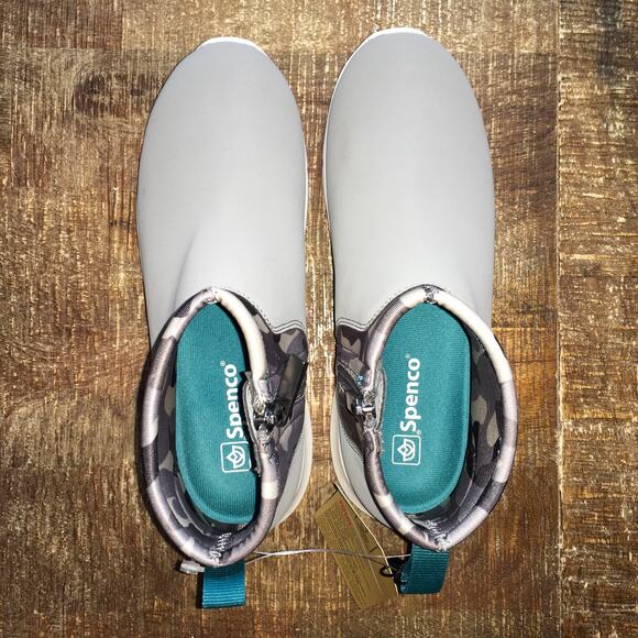 NWT Spenco Womens 6 Paddock Chelsea Ankle Boot Grey Camo Bootie Comfort - Picture 5 of 9